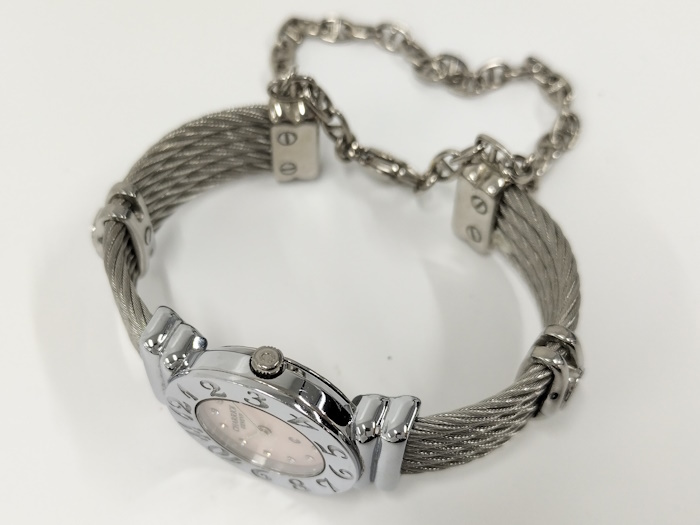 PHILIPPE CHARRIOL サントロペ レディース 腕時計 クオーツ SS ピンクシェル文字盤 028A