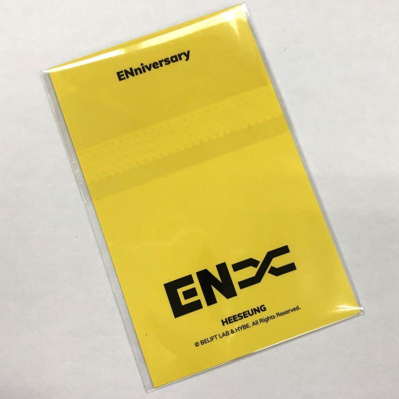 未開封》ENHYPEN ヒスン HEESEUNG Enniversary トレカ カラビナ 未開封》ENHYPEN ヒスン HEESEUNG Enniversary トレカ カラビナ