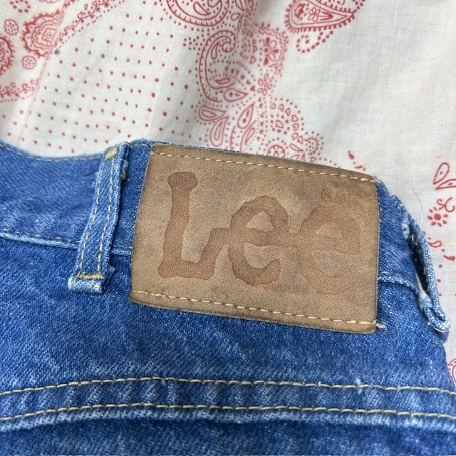 USA古著 80s～90s USA制 Lee RIDERS デニムパンツ 31 青インディゴ オールド ヴィンテージ リー アメリカ古著 S～M ユニチケスタンプ ●255