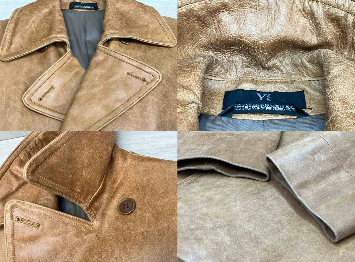 Y's YOHJI YAMAMOTO PORC PIGSKIN ワイズ ヨウジヤマモト 豚革 ジャケット 3 使用感あり