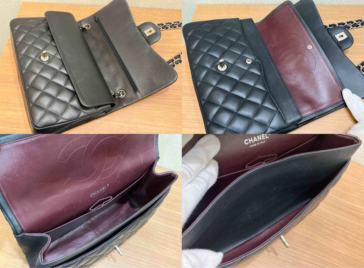 お値下げしました!CHANELシャネル/マトラッセ30/キャビア/ダブルチェーン/ハンドバッグ_画像7