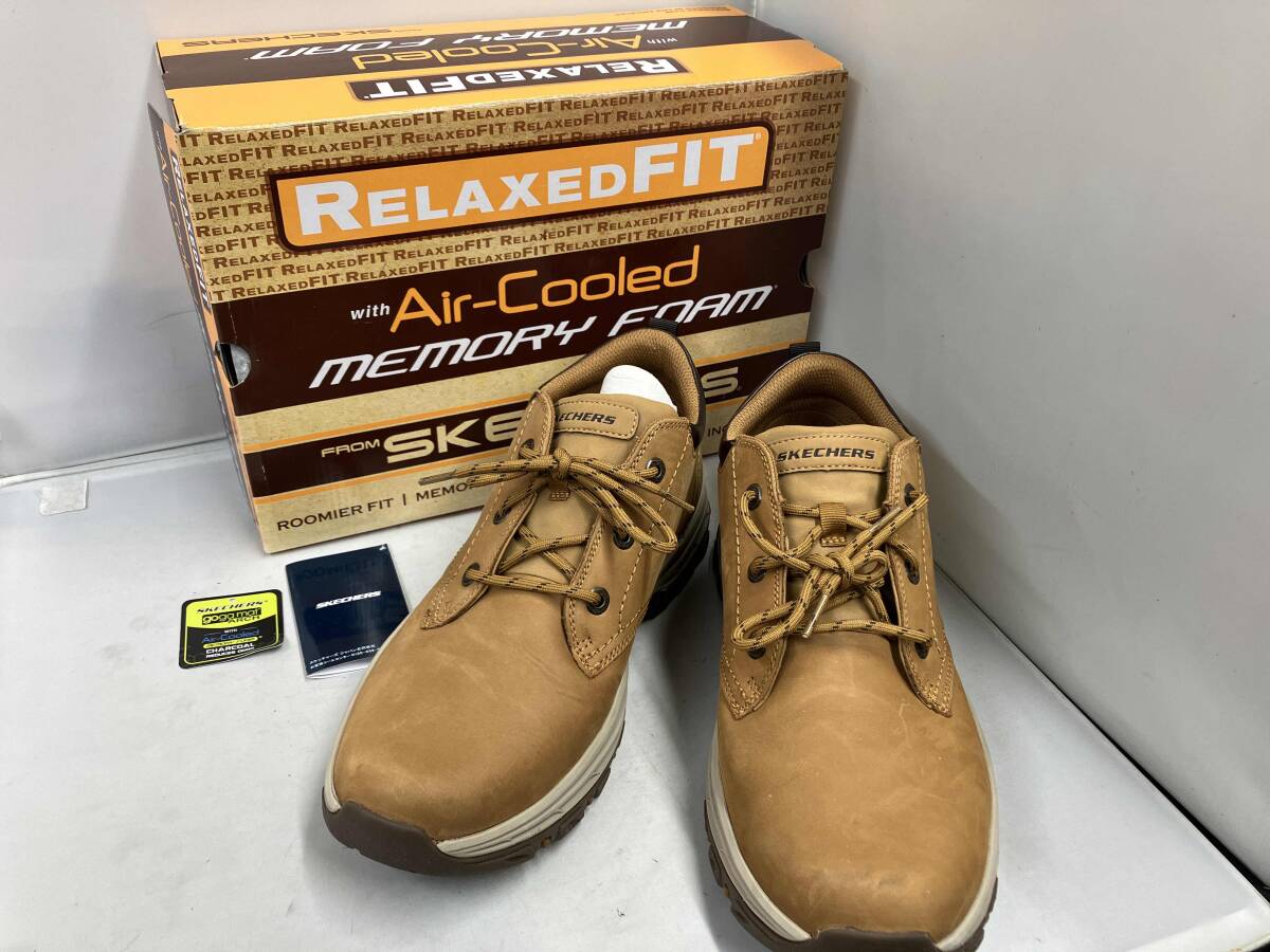【箱付き｝SKECHERS スケッチャーズ KNOWLSON-RAMHURST SN204921 トレッキングシューズ ベージュ 店舗受取可