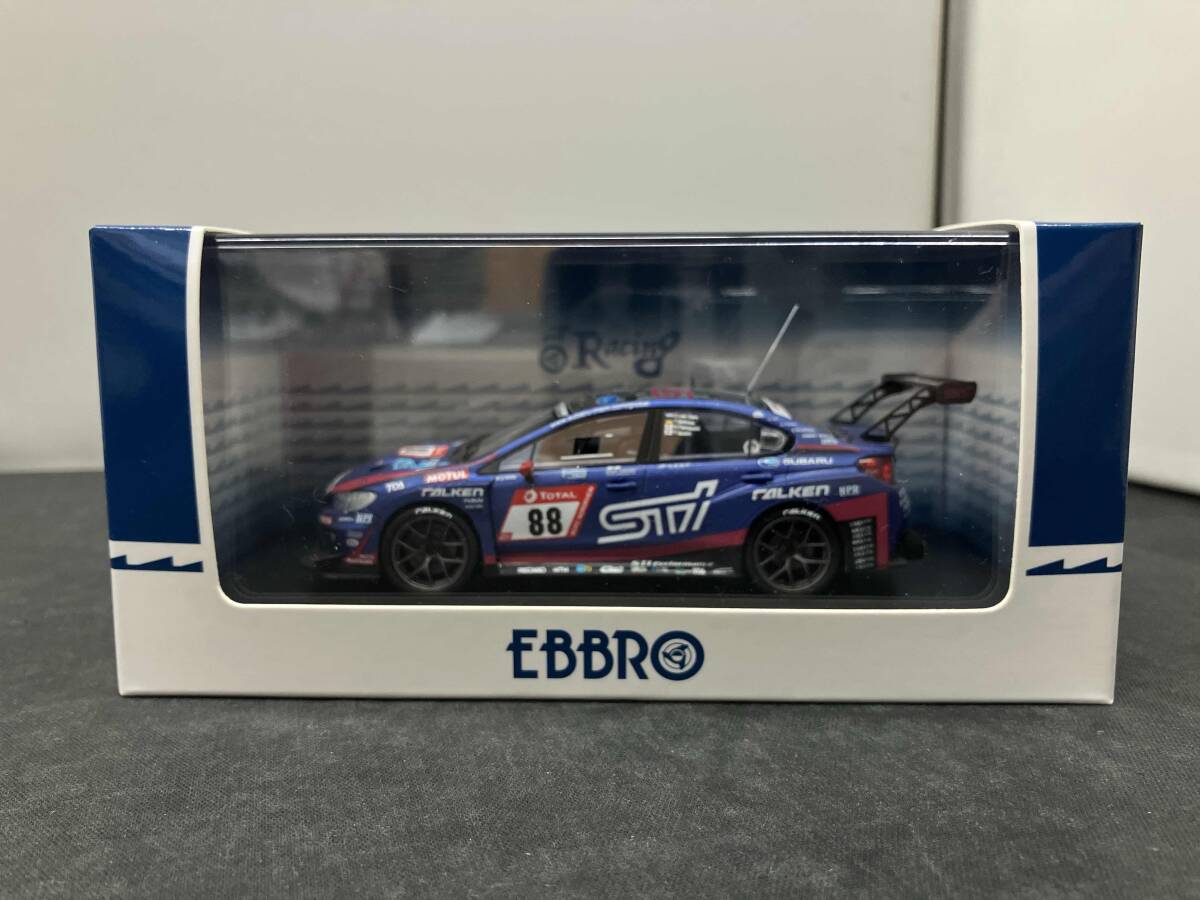 エブロ1/43 SUBARU WRX STI Nurburgring 2018 ミニカーショップ ケンボックス エブロ☆45555☆スバルWRX STI