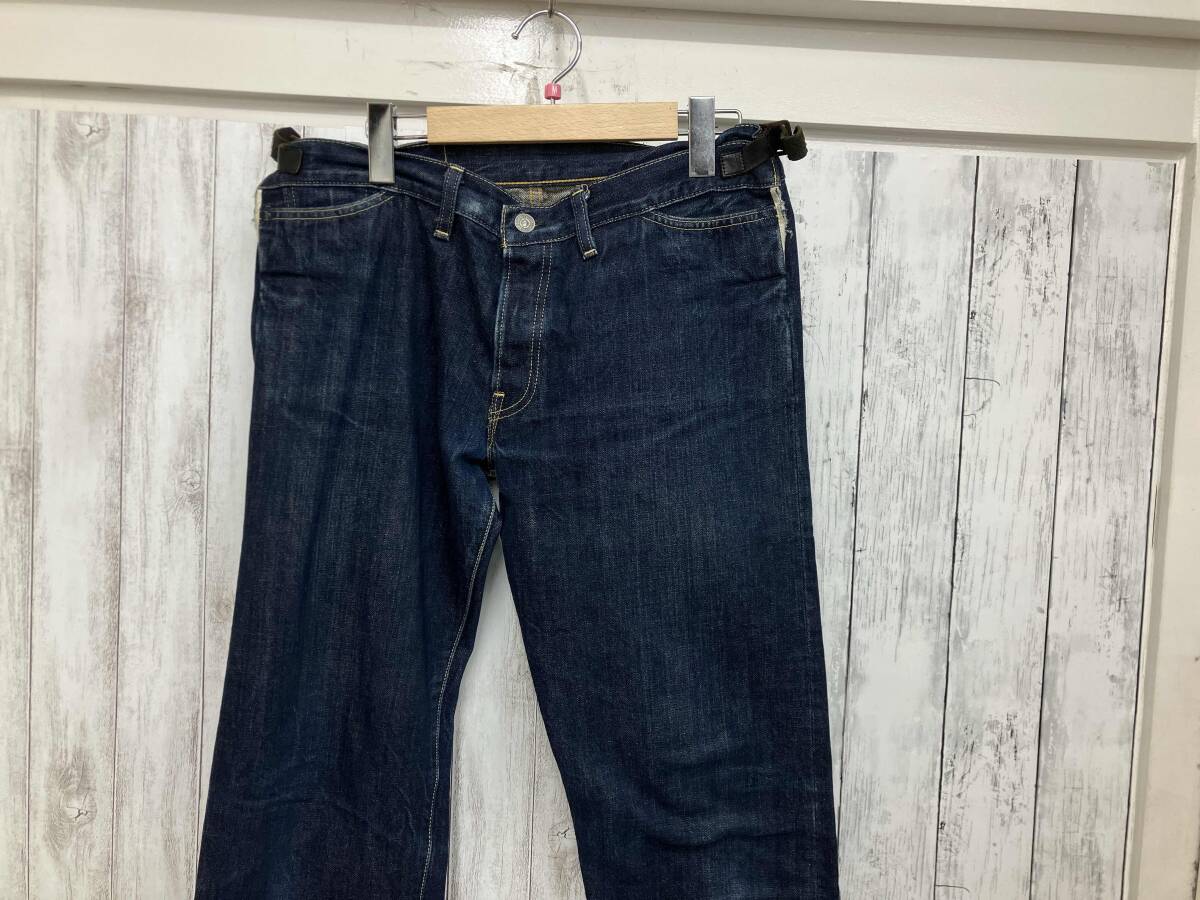 JUNYA WATANABE MAN WQ-P073 LEVIS サイドアジャスター レザー ジーンズ