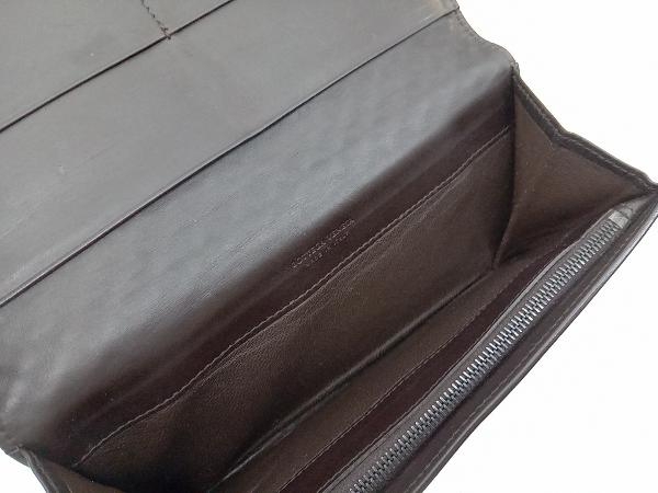 【BOTTEGA VENETA】 156819 V4651 2040 長財(cái)布 財(cái)布 ボッテガベネタ ブラウン メンズ 中古