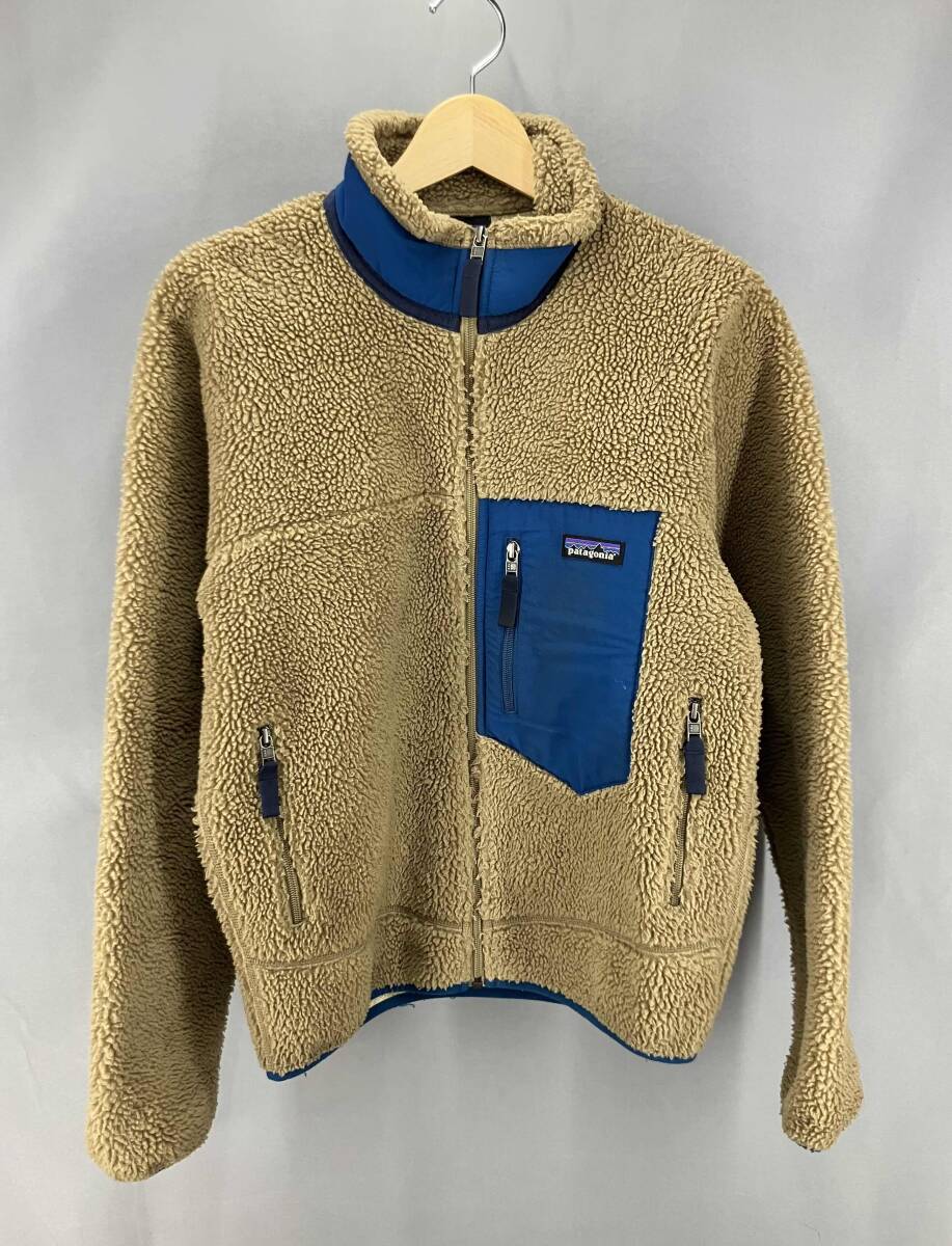 ★ Patagonia パタゴニア フリース ジャケット サイズXS ブラウン×ブルー 冬