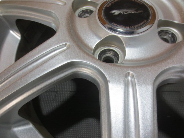☆スピスタ☆ホイール　TOPRUN　軽四　14インチ　4.5J　+45　100-4　4本　中古　R145317H_画像4