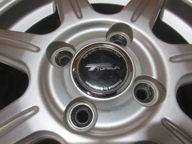 ☆スピスタ☆ホイール　TOPRUN　軽四　14インチ　4.5J　+45　100-4　4本　中古　R145317H_画像3