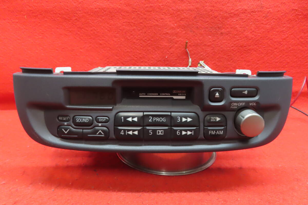 ＊CS1717＊動作保証付/日産純正 Xanavi CS-9752WA カセットデッキ カセットプレーヤー カーオーディオ 1DIN 本体のみ
