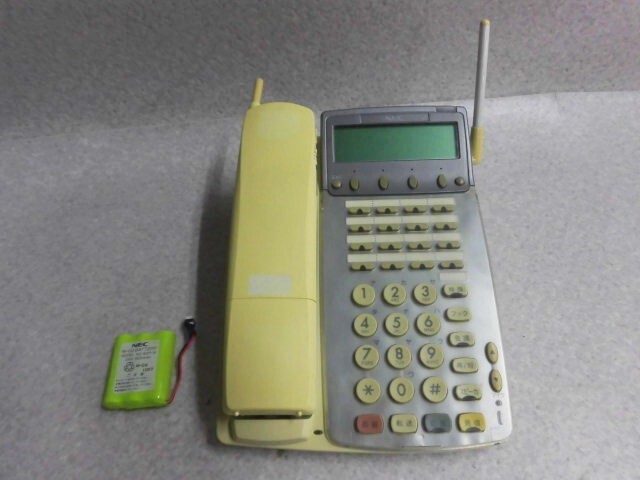 【中古】【日焼け】DTR-16R-1D(WH) NEC Aspire Dterm85 16ボタン カナ表示 カールコードレス(WH)【ビジネスホン 業(yè)務(wù)用 電話機(jī) 本體】
