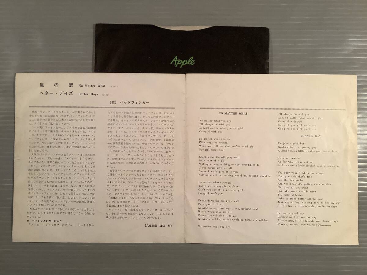 !_ одиночный запись (EP)*bado* палец [tei* after *tei][ гроза. .]*2 листов совместно комплект *
