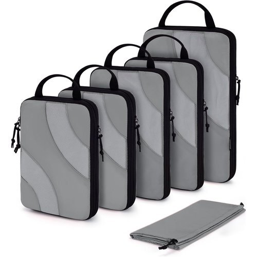 ☆人気商品 BAGSMART 旅行用圧縮オーガナイザー 荷物用トラ ット トラベルオーガナイザー 軽量オーガナイザー グレー 46