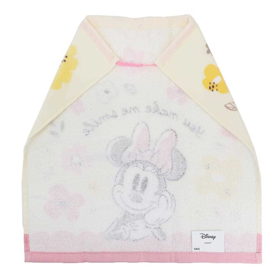 ミニーマウス ゴム＆ボタン付きキッズおてふきタオル おりこうタオル チッパー ディズニー 林タオル 入園入学準備 幼稚園 キャラク_画像2