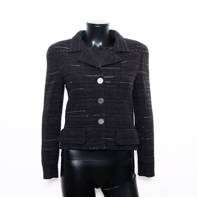 シャネル CHANEL ジャケット 99A ツイード Size:34 1999s ブラック