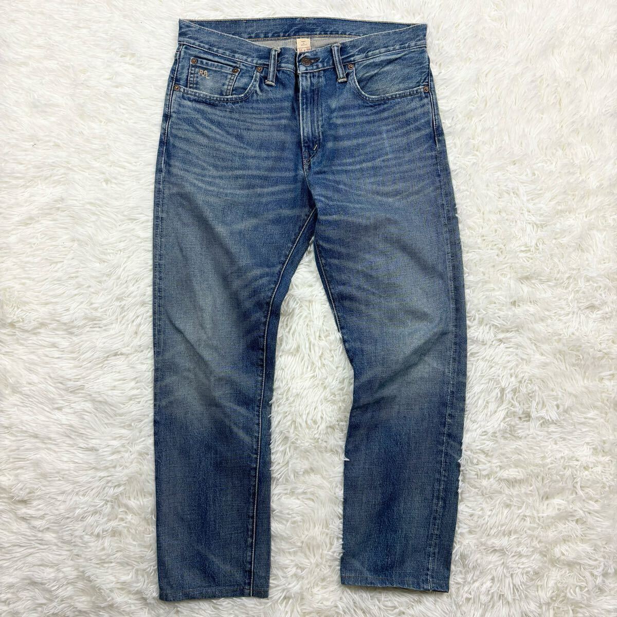 RRL ダブルアールエル ウォッシュブルー ストレートデニムパンツ W31 RRL ダブルアールエル ウォッシュブルー ストレートデニムパンツ W31