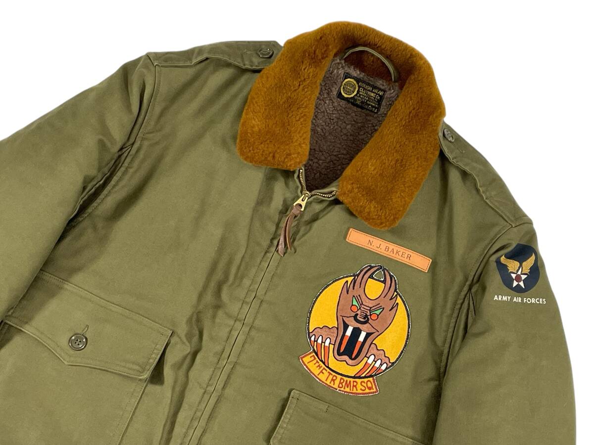 美品 44 TOYS McCOY TMJ1528 TYPE B-10 ROUGH WEAR CLOTHING CO. SCREAMIN DEMONS トイズマッコイ フライトジャケット カスタムペイント