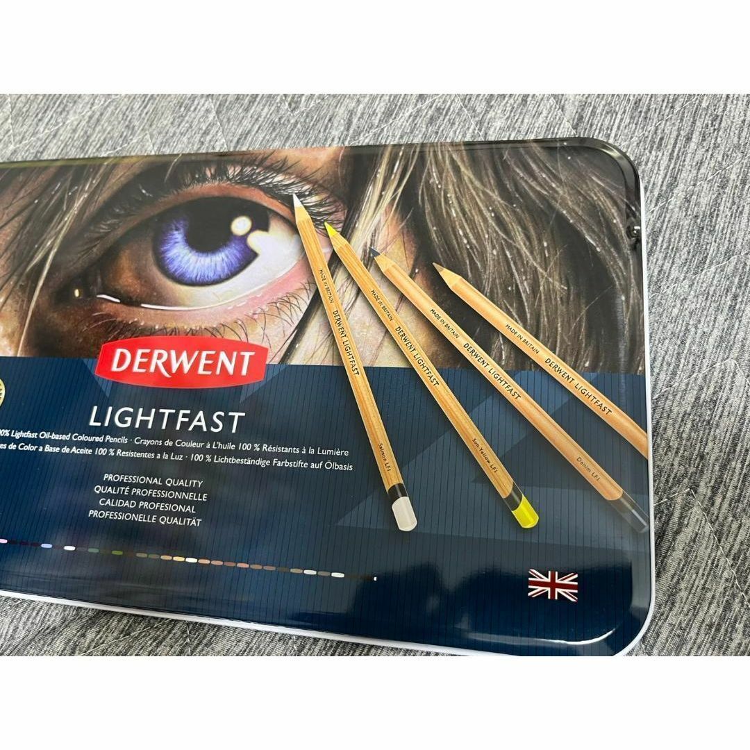 【新品未開封】ダーウェント ライトファストメタルケース 36色 オイルベース