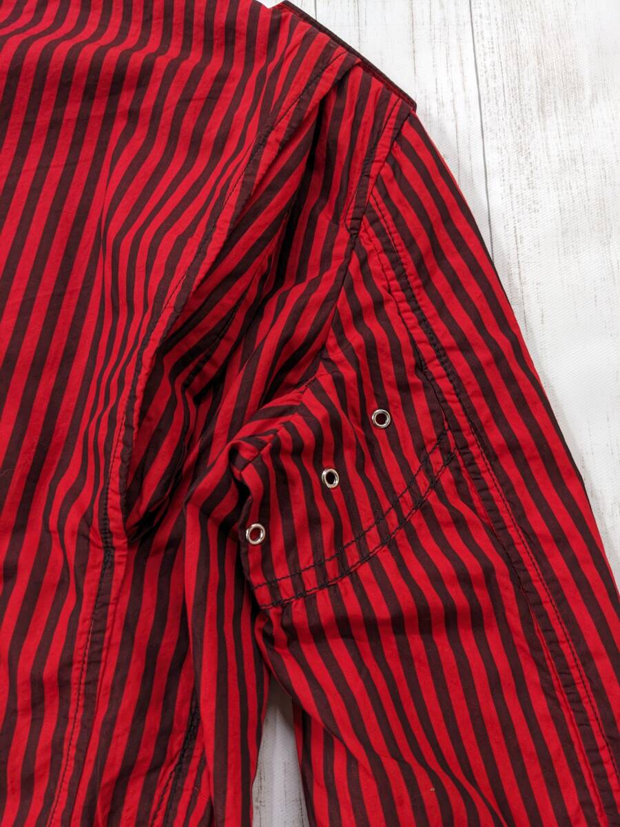 COMME des GARCONS SHIRT/コムデギャルソンシャツ/Stripe Double Riders Jacket/ダブルライダース/マルチポケット/フランス製