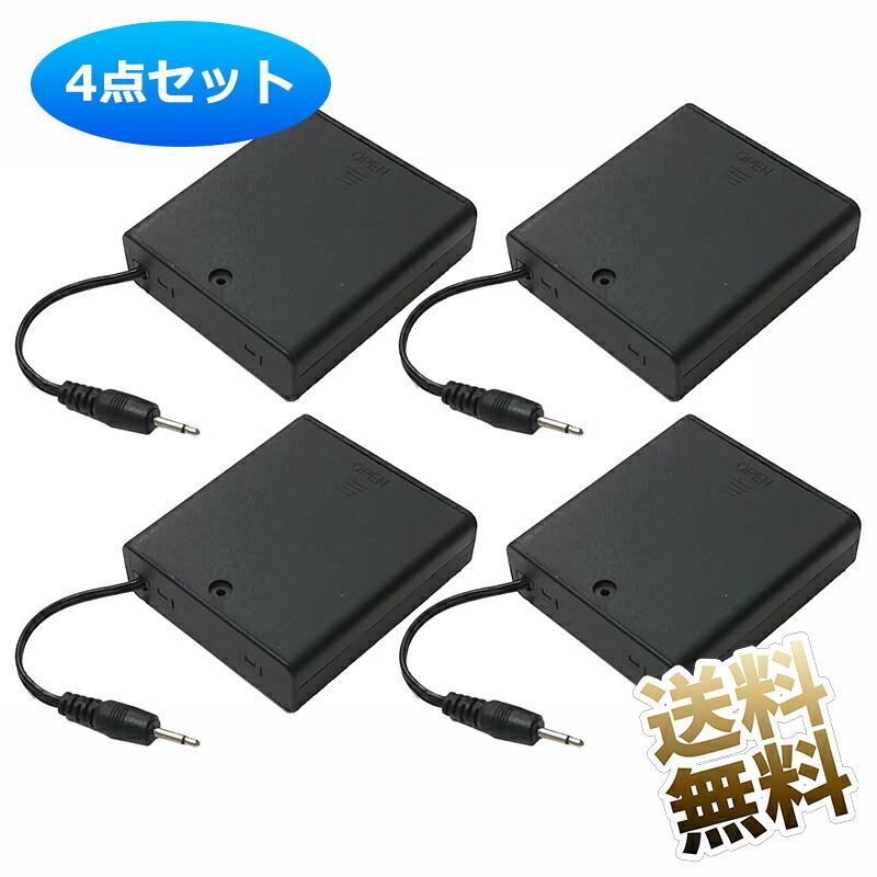 !_[4 шт. комплект ] одиночный 3 форма батарейка кейс 4 serial 6V пенал для батареи Mini Mini штекер диаметр 2.5mmtema зарядка код и т.п. . соответствует 