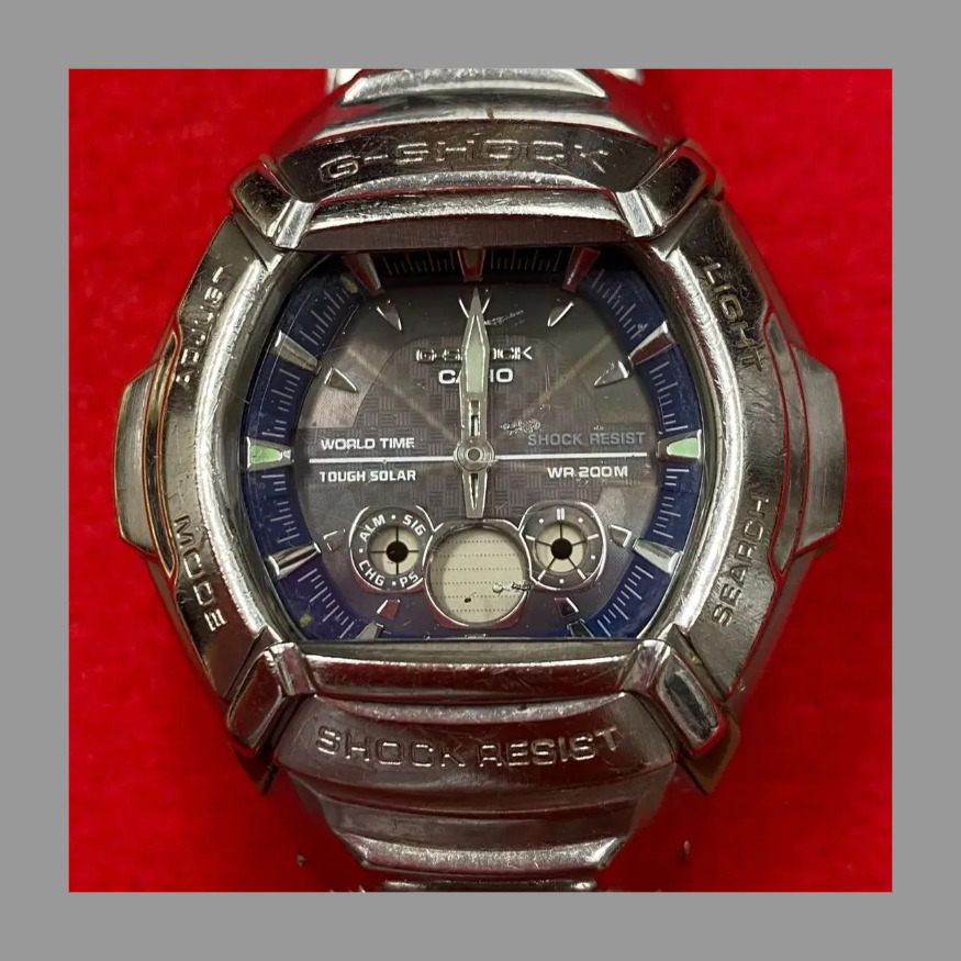 G-SHOCK ジーショック　GW-1400dj　電波ソーラー　CASIO　カシオ　メタル　メタリック　ステンレス　スチール　金属　ベルト