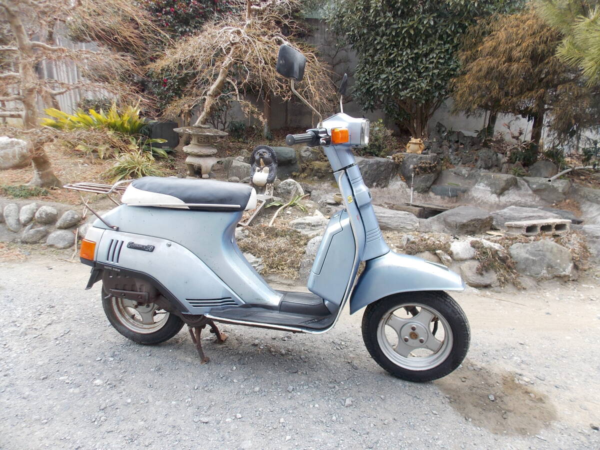 スズキ　ジェンマ　実動(dòng)書(shū)付き　初期型　昭和レトロ　ベスパ　