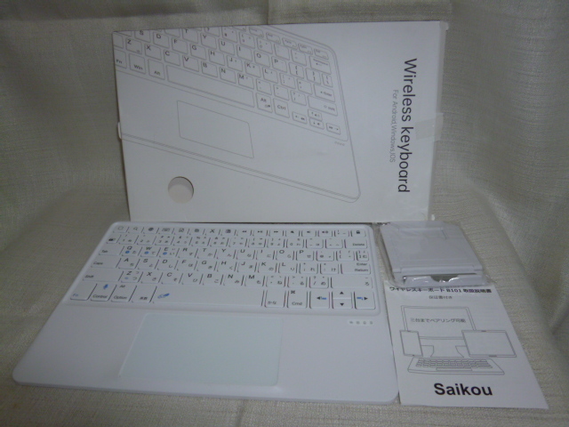 Wireless keyboard saiko For Android windows iOS белый Bluetooth