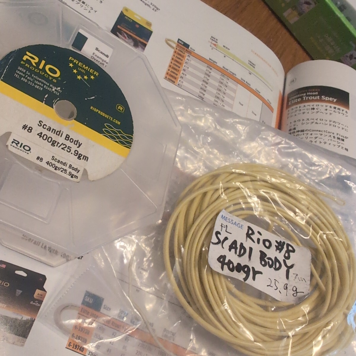 RIO リオ スキャディ スカンジ Scandi body Shooting Head #8 400gr/25.9g 23ft/7m Float スカジット フライラインシューティングヘッド