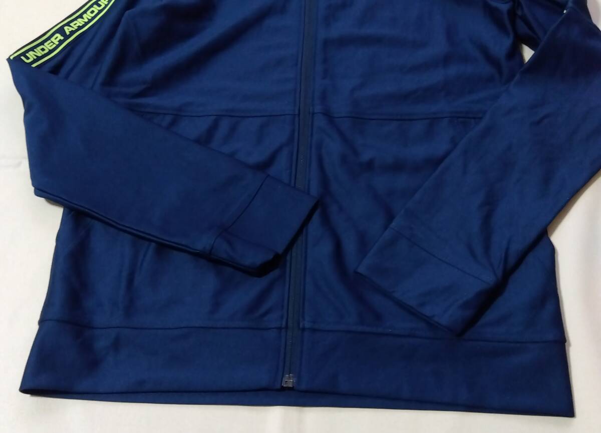 6050円 タグ付き 未使用 UNDER ARMOUR ジャージ 男の子 YLG 150cm アンダーアーマー COOL トラックジャケット 上着 7396_画像5