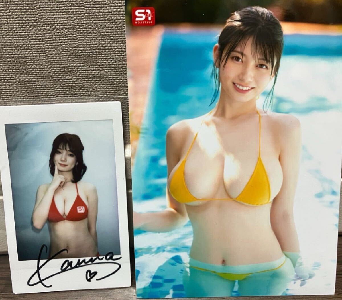 瀬戸環奈 デビューイベント購入特典サイン入りチェキ&生写真 瀬戸環奈 デビューイベント購入特典サイン入りチェキ&生写真