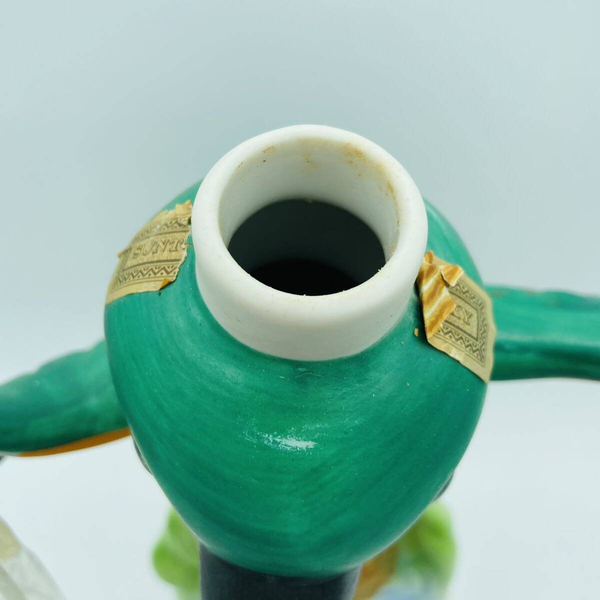 a1123504 Suntory SUNTORY виски 1987 год открытый память бутылка керамика пустой бутылка пустой керамика Golf птица 760ml запас б/у товар 