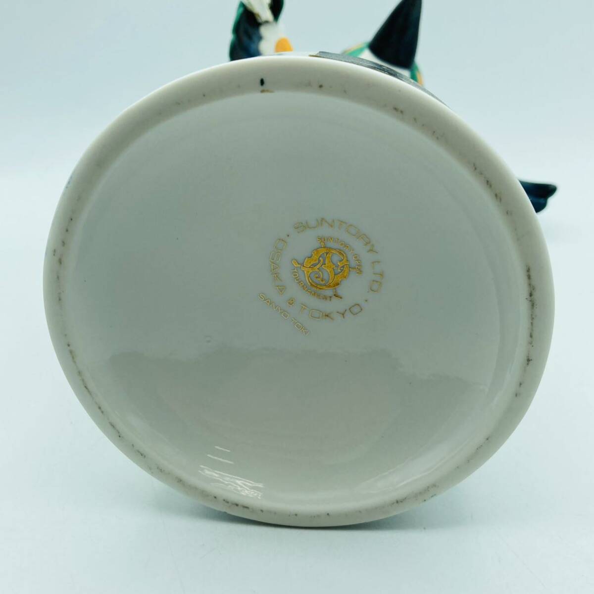 a1123504 Suntory SUNTORY виски 1987 год открытый память бутылка керамика пустой бутылка пустой керамика Golf птица 760ml запас б/у товар 
