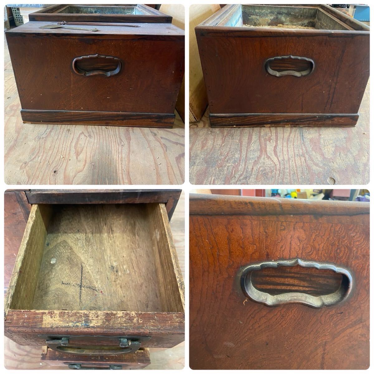 M0227701K 長火鉢 角火鉢 骨董品 関東長火鉢 無垢材 縁黒柿 欅 M0227701K 長火鉢 角火鉢 骨董品 関東長火鉢 無垢材 縁黒柿 欅