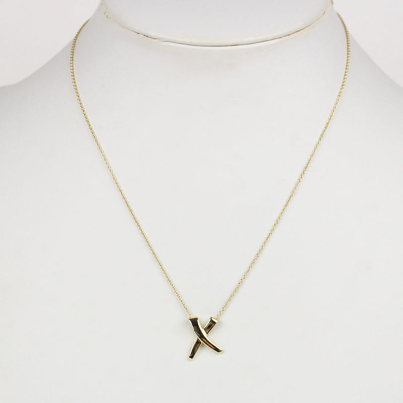 Tiffany&Co. ティファニー グラフィティ X キス ペンダント ネックレス K18YG パロマ?ピカソ 18金 イエローゴールド 23122