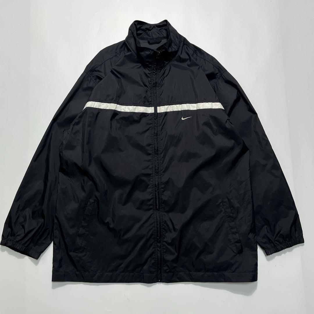 90's NIKE ナイキ ナイロンジャケット XL 黒 ブラック ワン 90's NIKE ナイキ ナイロンジャケット XL 黒 ブラック ワン