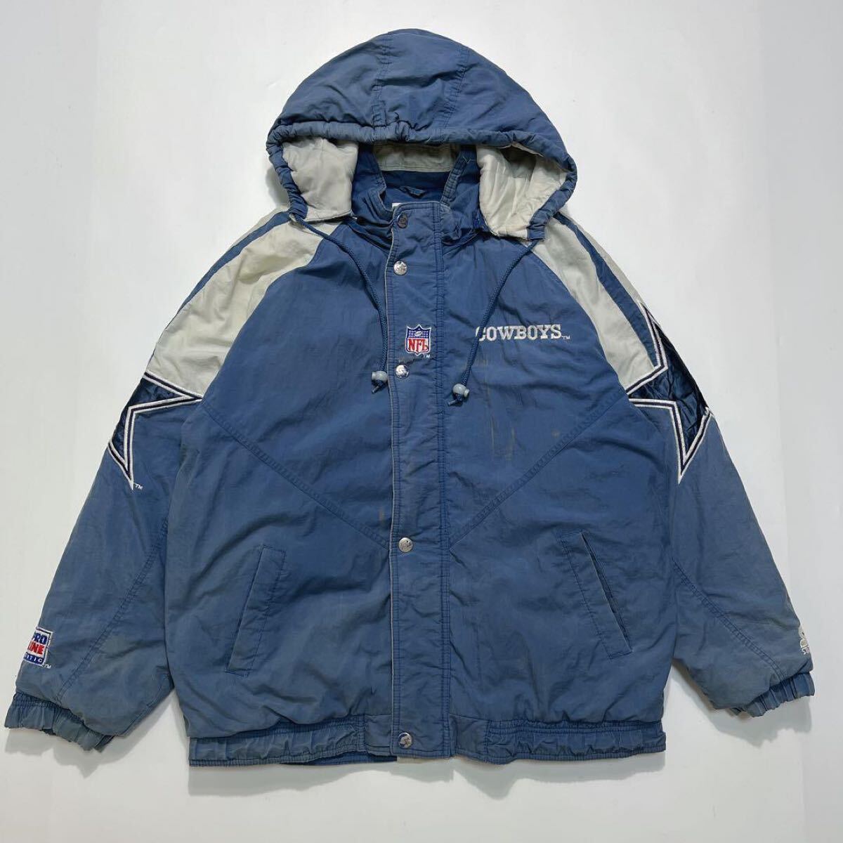 90's STARTER スターター 中綿ジャケット NFL COWBOYS 青系 XL 90's STARTER スターター 中綿ジャケット NFL COWBOYS 青系 XL