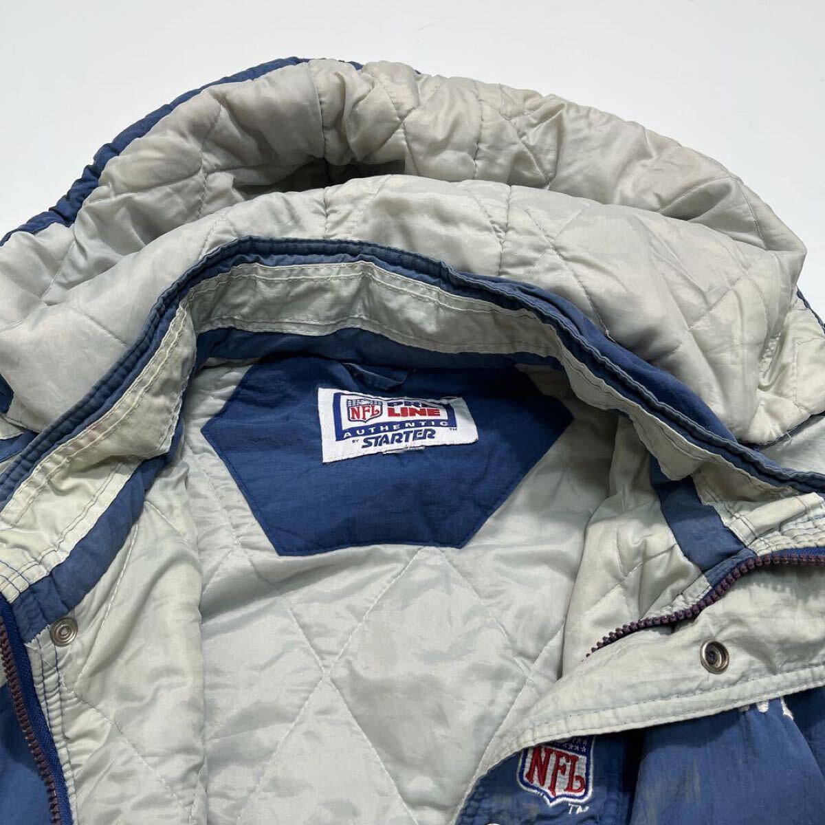 90's STARTER スターター 中綿ジャケット NFL COWBOYS 青系 XL 90's STARTER スターター 中綿ジャケット NFL COWBOYS 青系 XL