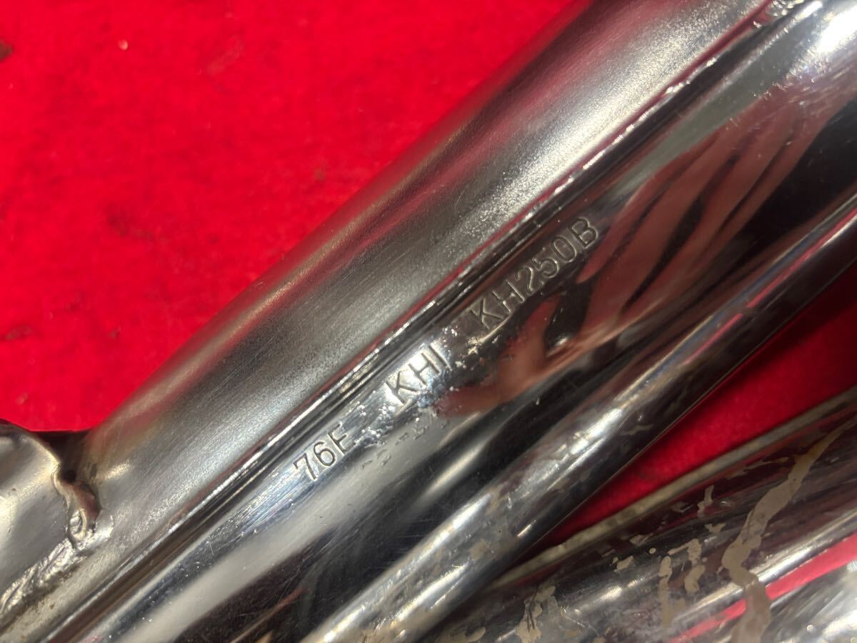 〈8517〉 KH250 當(dāng)時(shí)物 純正マフラー 美品 チャンバー