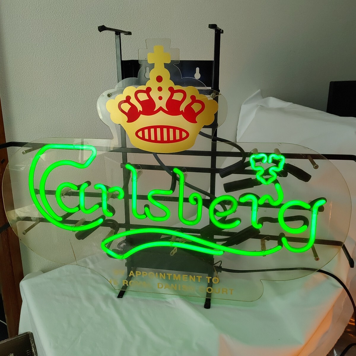 難あり Carlsberg カールスバーグ ネオンサイン レトロ 電飾 難あり Carlsberg カールスバーグ ネオンサイン レトロ 電飾