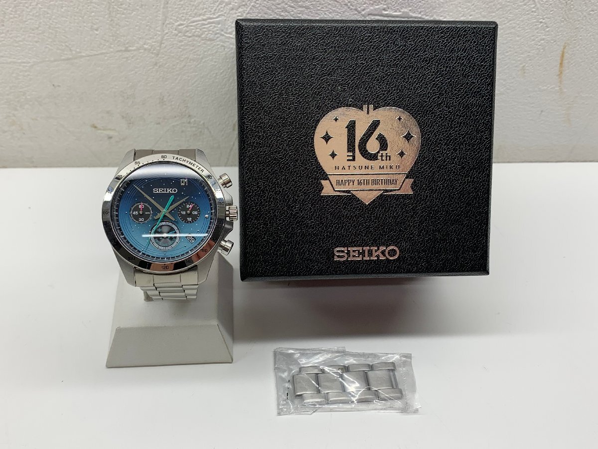 稼動品】SEIKO セイコー 初音ミク Happy 16th Birthday 腕時計 稼動品】SEIKO セイコー 初音ミク Happy 16th Birthday 腕時計