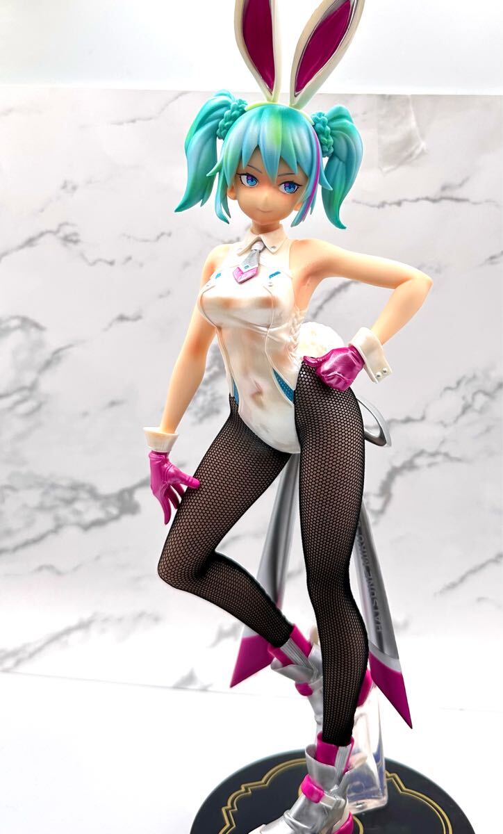 初音ミク☆ レーシング レーシングミク 透け修正 バニーガール バニー ビキニ 水著 リペイントフィギュア リメイク 美少女 美少女