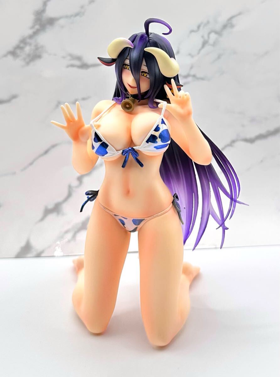 オーバーロード ☆ アルベド OVERLORD フィギュア リペイントフィギュア 美少女 牛柄 ビキニ 水着 リメイク_画像4