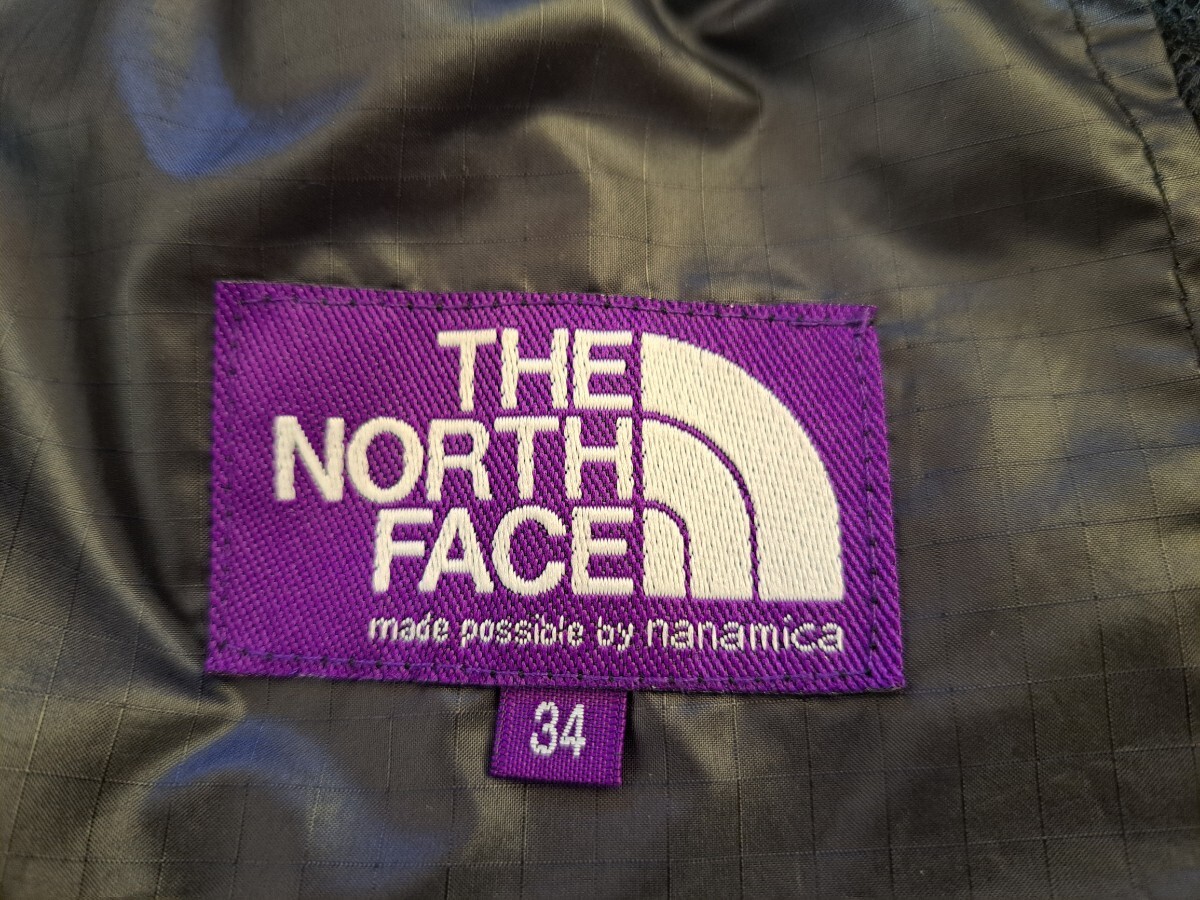 THE NORTH FACE PURPLE LABEL ノースフェイスパープルレーベル Mountain Wind Pants マウンテンウィンドパンツ NP5851N サイズ34 ブラック