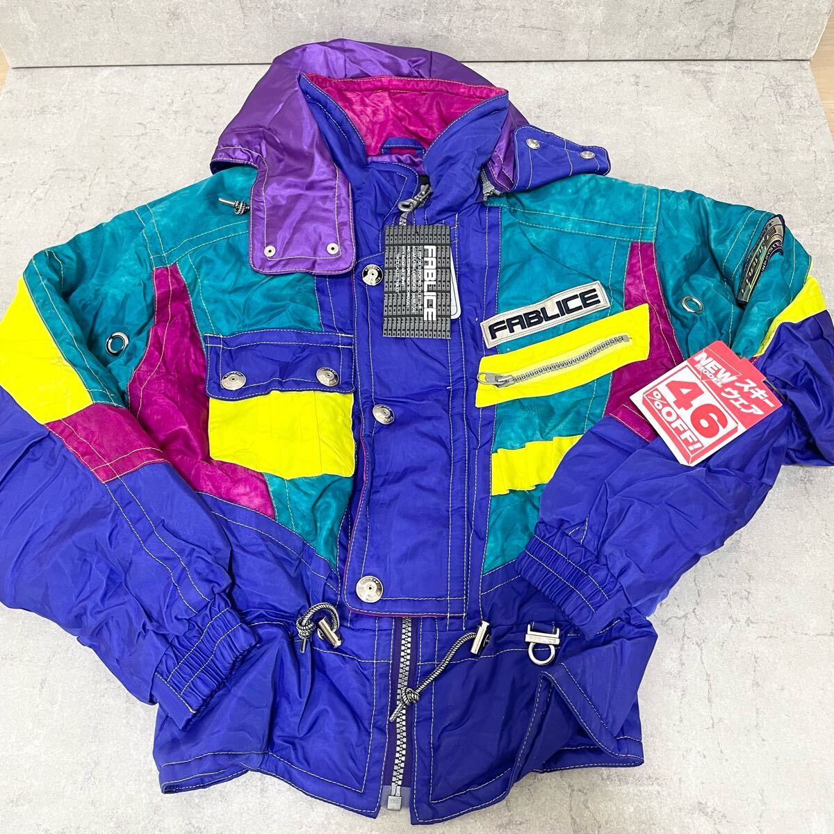 FZ250511】FABLICE スキーウェア 上下セット ブルー M メンズ FZ250511】FABLICE スキーウェア 上下セット ブルー M メンズ