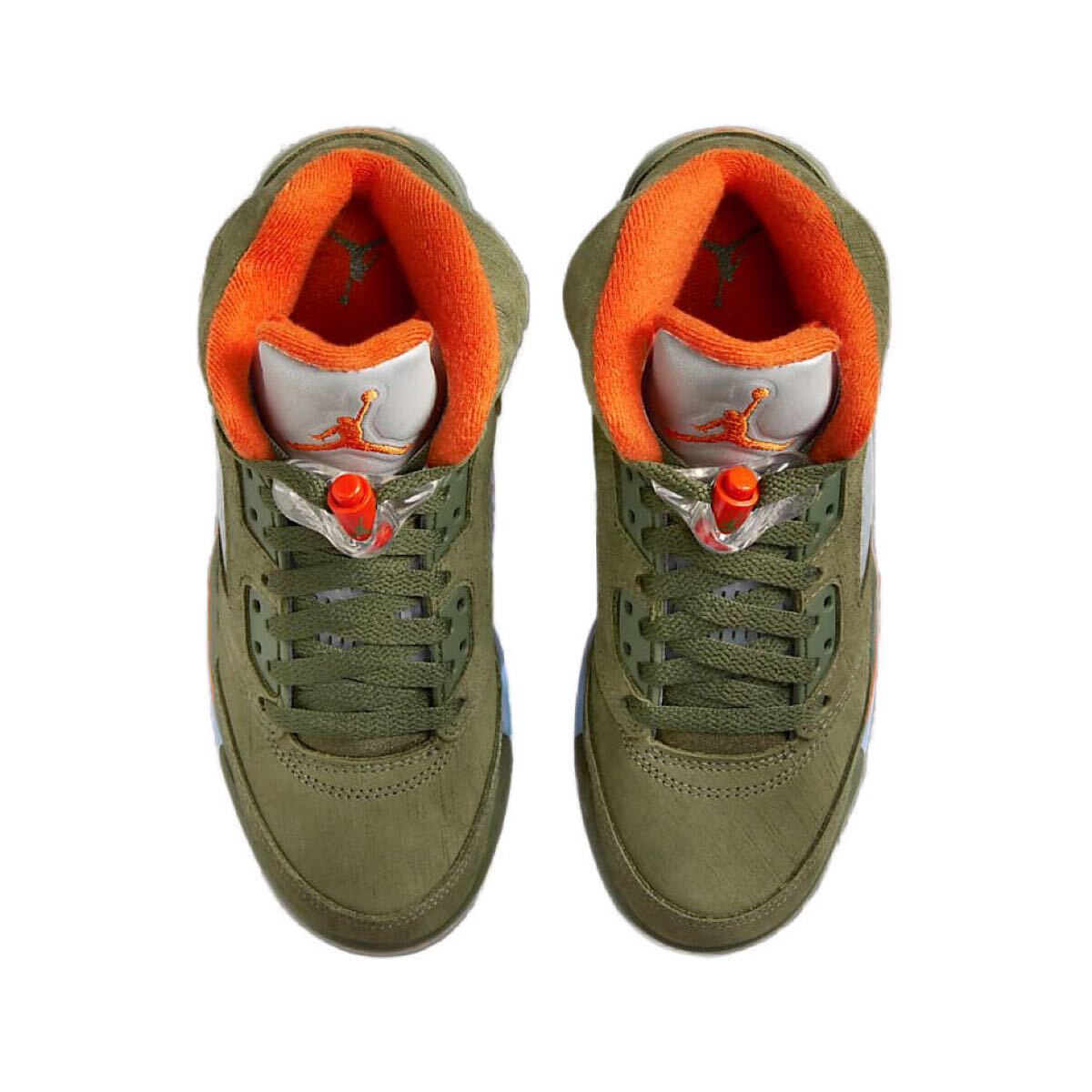 Nike Air Jordan 5 Retro Oliveナイキ エアジョーダン5 レトロ オリーブ(DD0587-308)緑30cm箱無(wú)し