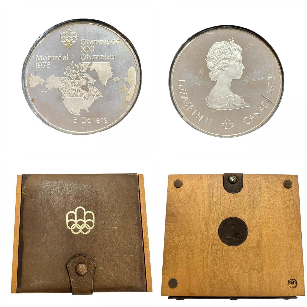 カナダ モントリオール オリンピック 記念メダル 1976年 銀貨 計 カナダ モントリオール オリンピック 記念メダル 1976年 銀貨 計