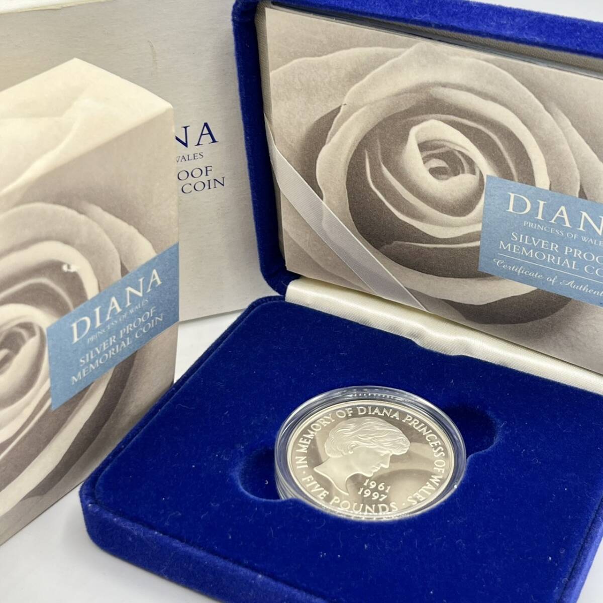 イギリス 1999年 5ポンド銀貨 ダイアナ妃追悼記念 NGC PF69 イギリス 1999年 5ポンド銀貨 ダイアナ妃追悼記念 NGC PF69