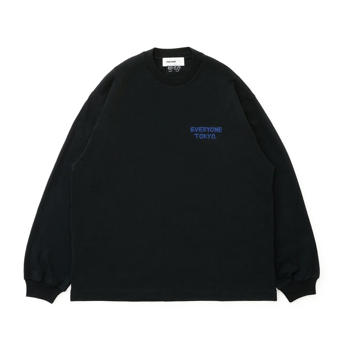everyone エブリワン j 30000 logo long sleeve tee ブラック everyone エブリワン j 30000 logo long sleeve tee ブラック
