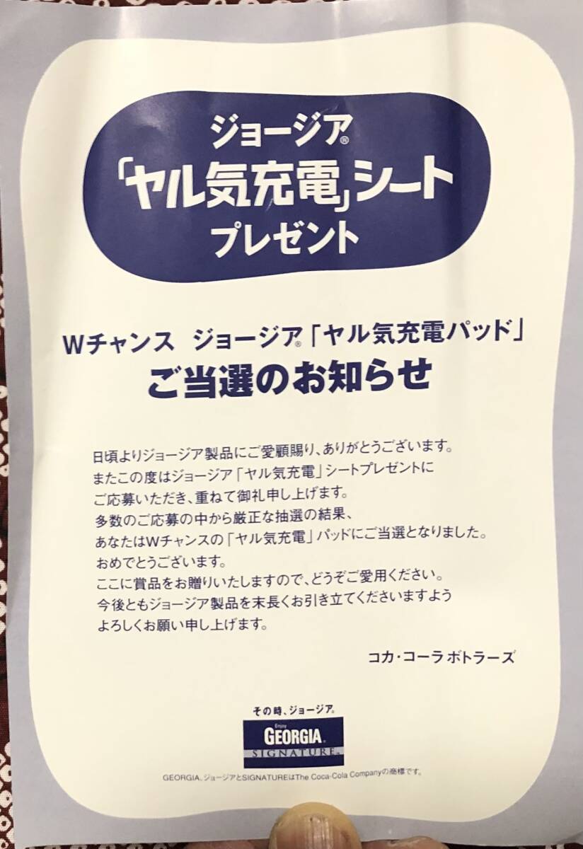飯島直子 ジョージア GEORGIA SIGNATURE 景品 Wチャンス ヤル気 飯島直子 ジョージア GEORGIA SIGNATURE 景品 Wチャンス ヤル気