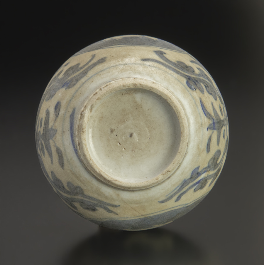 明 青花兎紋小罐 古染付 茶入 茶道具 中国 古美術_画像8