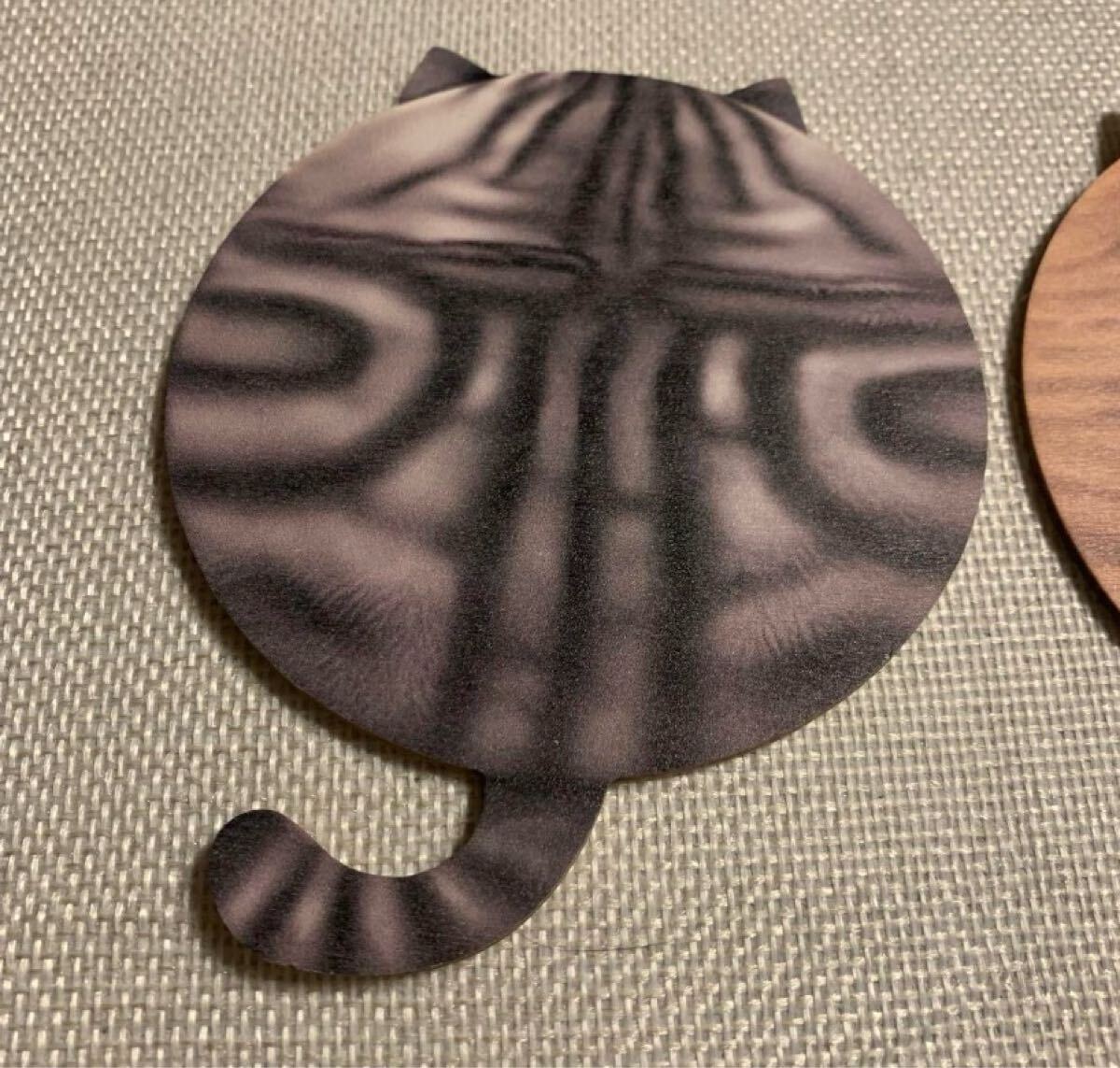 кошка узор. из дерева Coaster 4 шт. комплект a